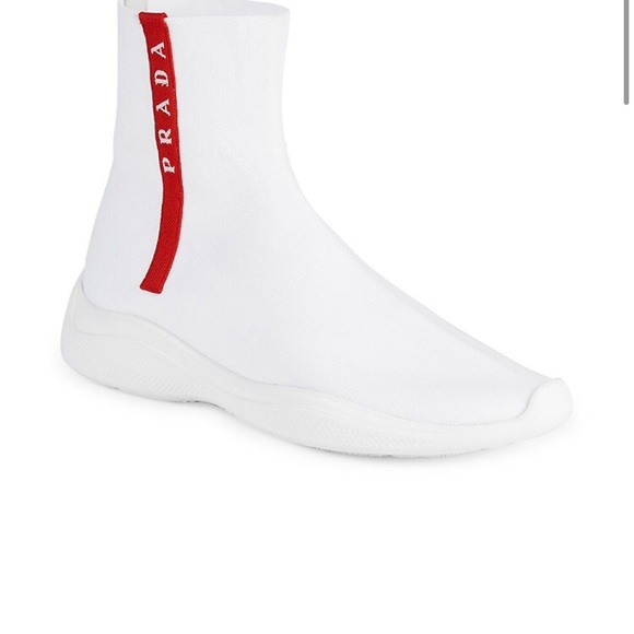 Prada Stretch High-Top Sneakers - Picture 1 of 6